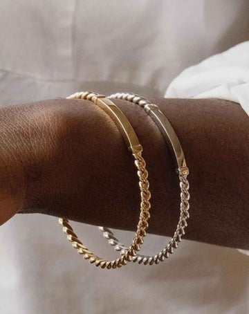 Knots Bangle White Gold