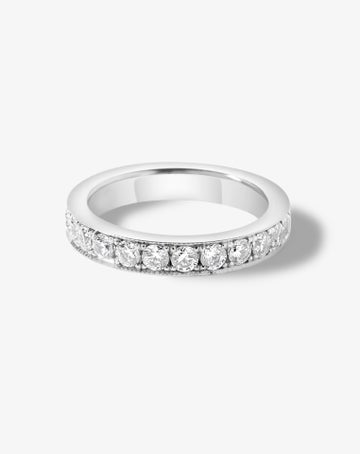 Bead-set Diamond Band