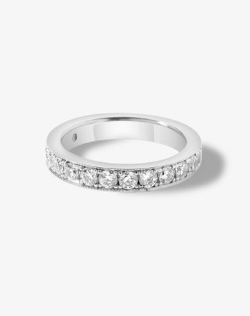 Bead-set Diamond Band