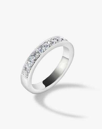Bead-set Diamond Band