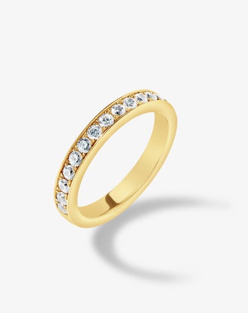 Bead-set Diamond Band