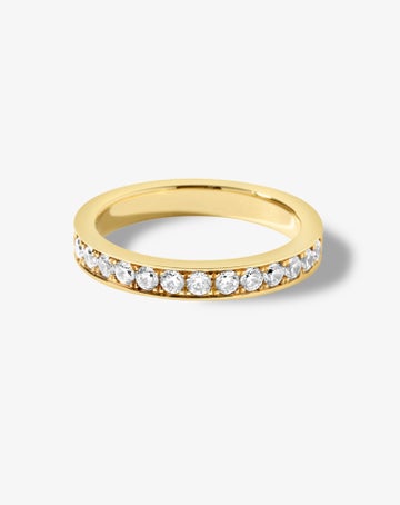 Bead-set Diamond Band
