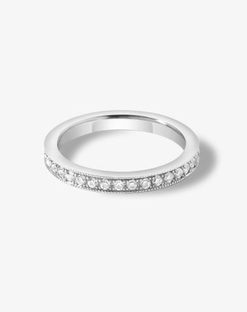 Bead-set Diamond Band