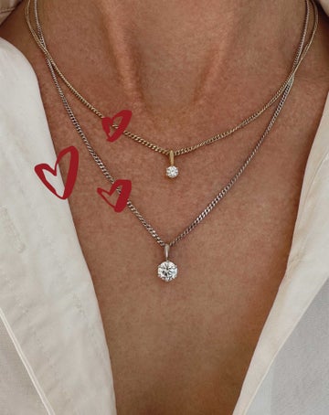 Sloane Diamond Pendant White Gold